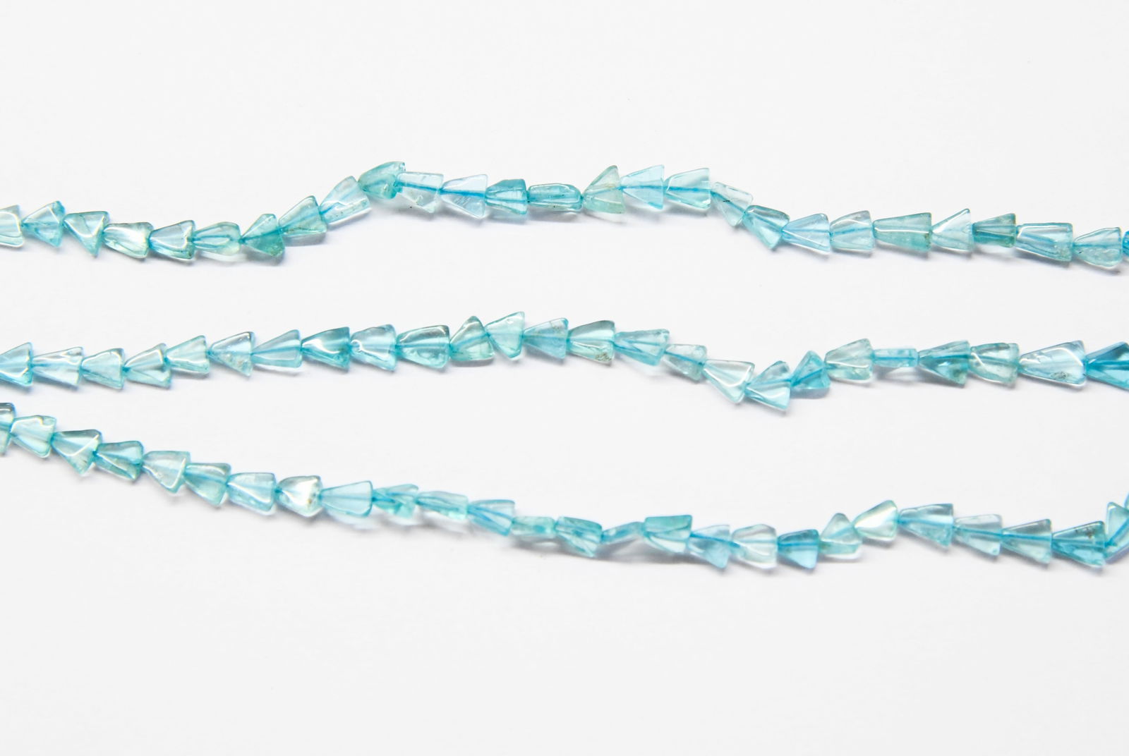 NATURAL APATITE BEADS FANCY 5X5 - 5X6 MM, 13" STRAND (3 LINES) (1 of 1)
