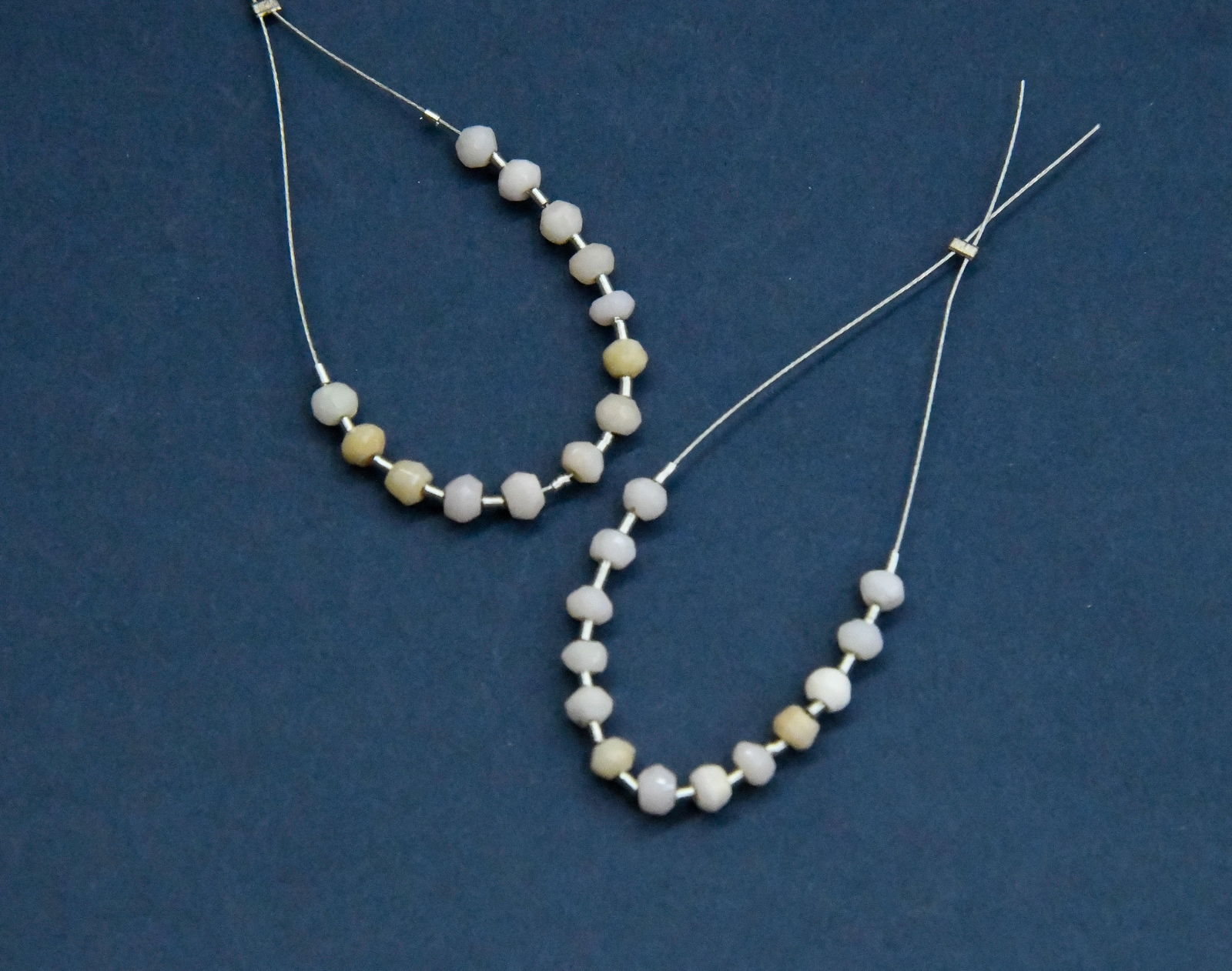 NATURAL PINK OPAL BEADS FACETED RONDELLE 3.5 MM 13 PCS (7 TASSELS): These are natural, earth mined and hand crafted with precision. Stone: Pink Opal, Stone Shape: Faceted Rondelle, Stone Size: 3.5 mm, Width: 2 - 3 mm, Weight: approx. 2.75 carats. The photographs are e