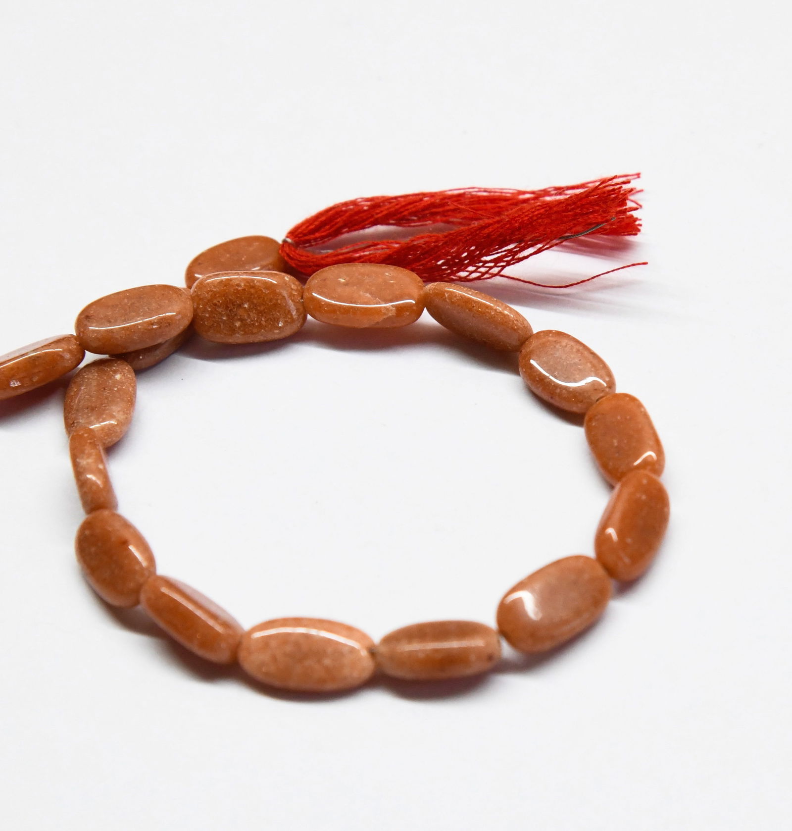 NATURAL AVENTURINE BEADS OVAL 6X11 - 7X12 MM, 8.5" LINE: These are natural, earth mined and hand crafted with precision. Stone: Aventurine, Stone Shape: Oval, Stone Size: 6x11 - 7x12 mm, Width: 3 - 4 mm, Weight: approx. 52 carats. The photographs are genera