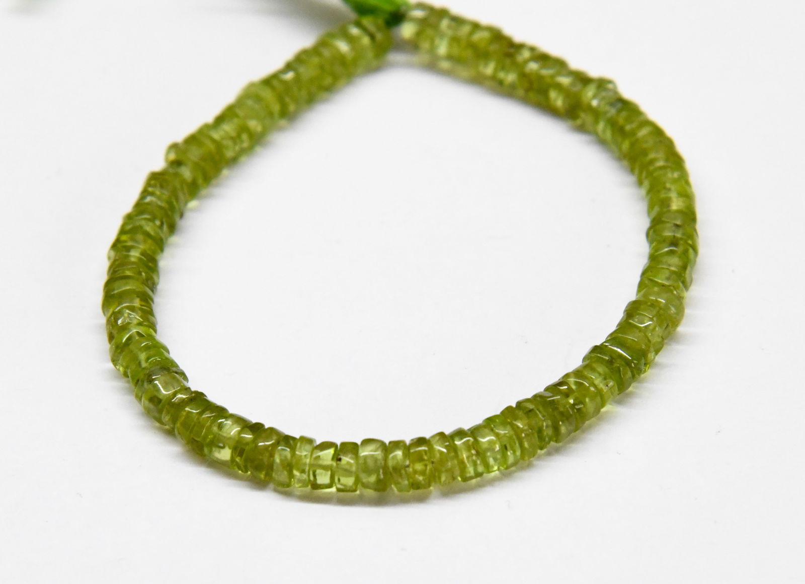 NATURAL PERIDOT BEADS TYRE 4.5 MM, 6" STRAND (1 of 1)