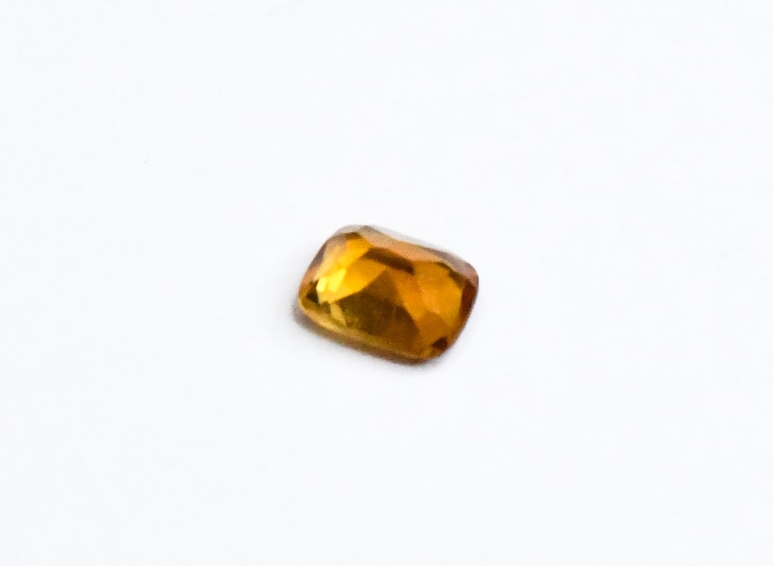 NATURAL CITRINE BEAD FACETED RECTANGLE 7X8 MM (1 PIECES) (1 of 1)