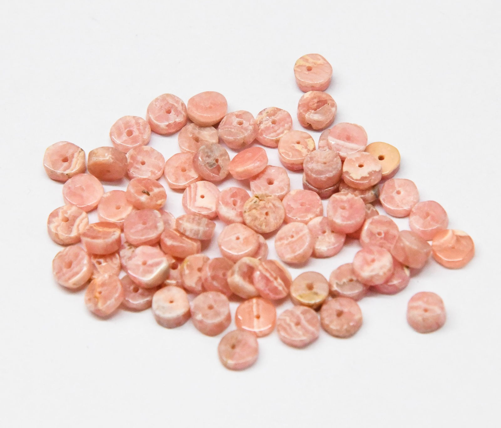 (100 PIECES) NATURAL RHODOCHROSITE BEADS TYRE 5 MM (1 of 1)