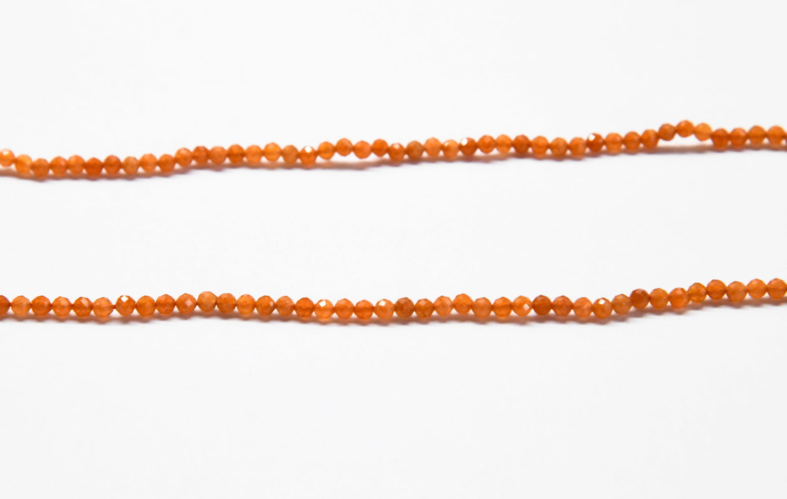 16" STRAND NATURAL CARNELIAN BEADS FACETED ROUND 3 MM (1 of 1)