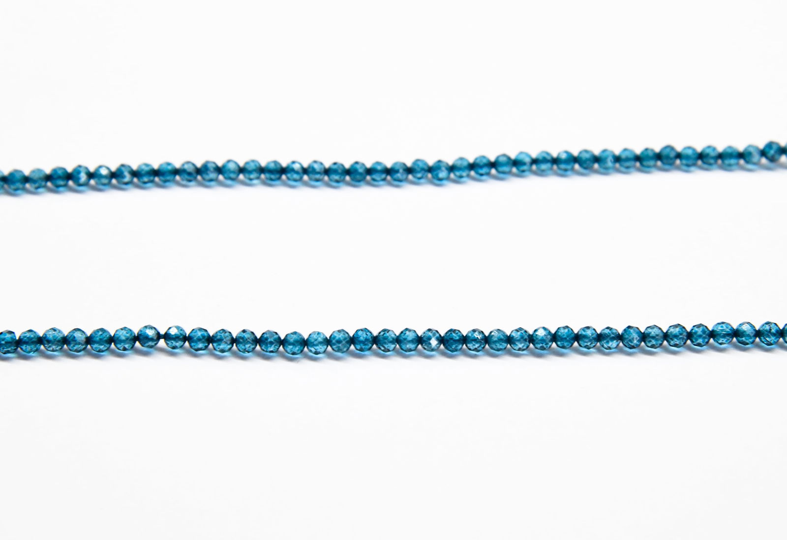 16" STRAND LONDON BLUE TOPAZ (COATED) BEADS FACETED ROUND 3.5 MM (1 of 1)