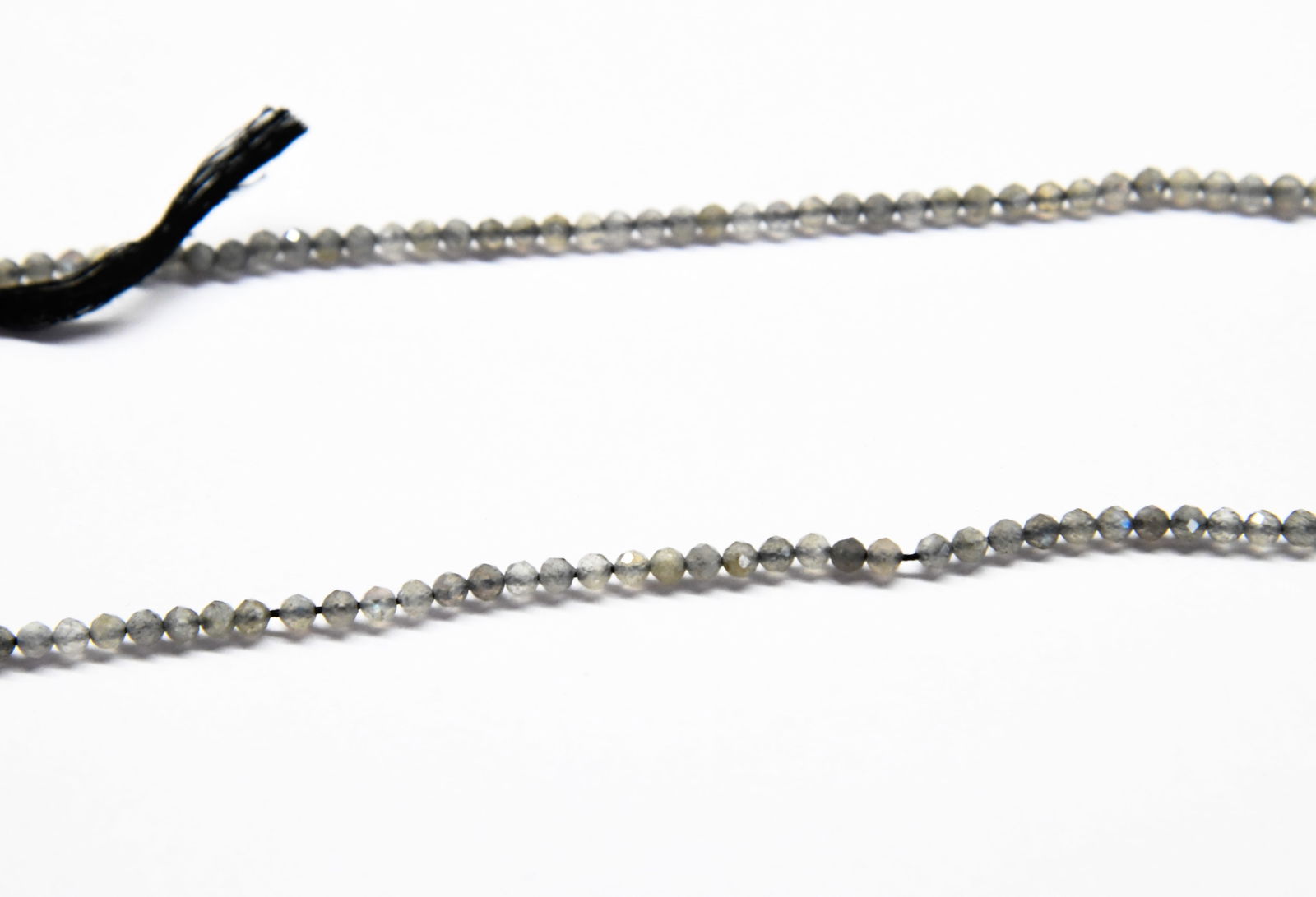 16" STRAND NATURAL LABRADORITE BEADS FACETED ROUND 3.5 MM: These are natural, earth mined and hand crafted with precision. Stone: Labradorite, Stone Shape: Faceted Round, Stone Size: 3.5 mm, Length: 16", Weight: approx. 30 carats. The photographs are enlarged