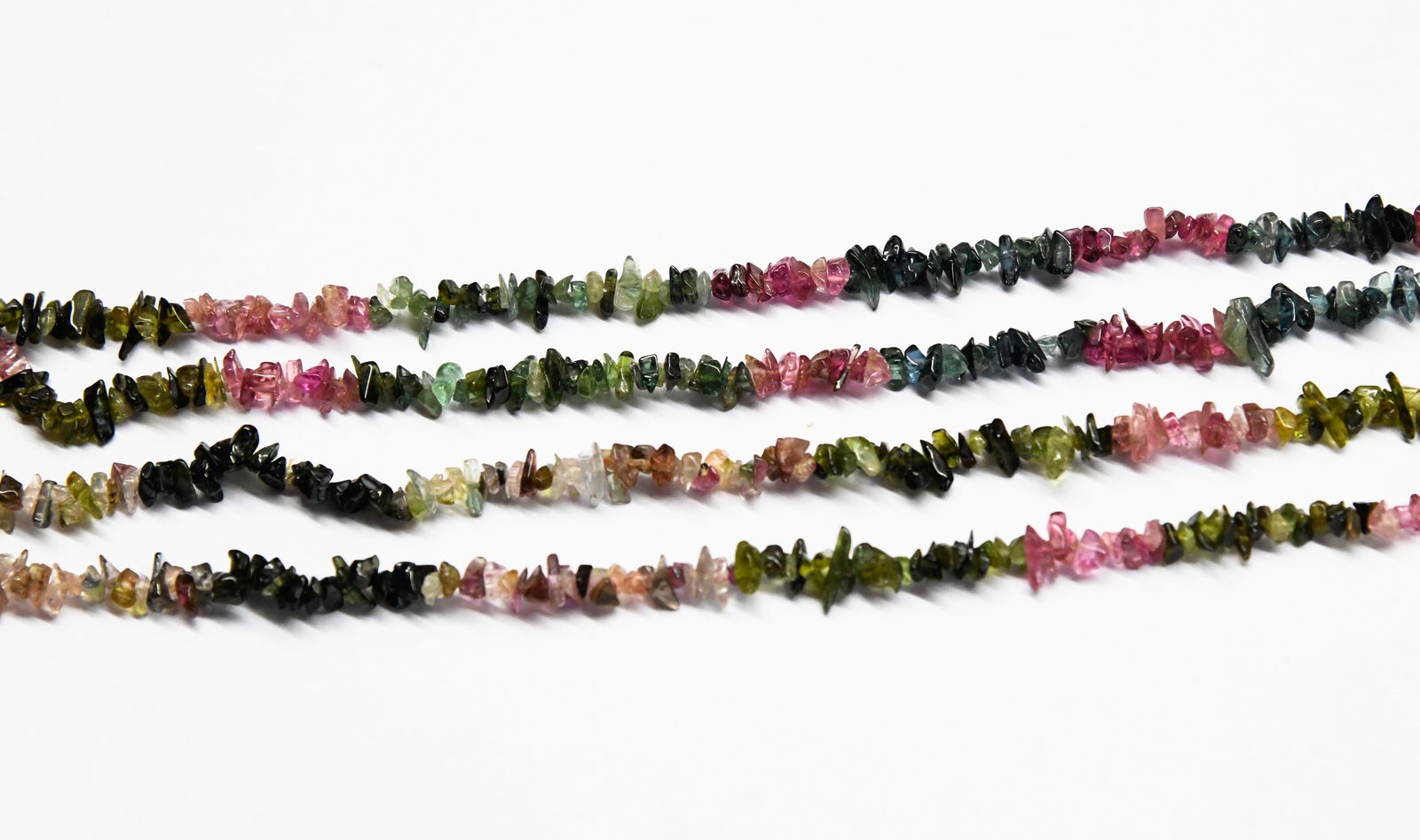 16" STRAND NATURAL MULTI TOURMALINE BEADS CHIPS 2X3 - 3X7 MM (1 of 1)
