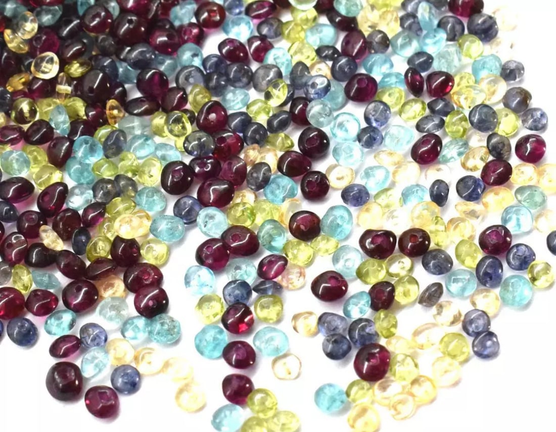 (600 PIECES) NATURAL MULTI DISCO BEADS RONDELLE 3 - 4 MM (1 of 3)