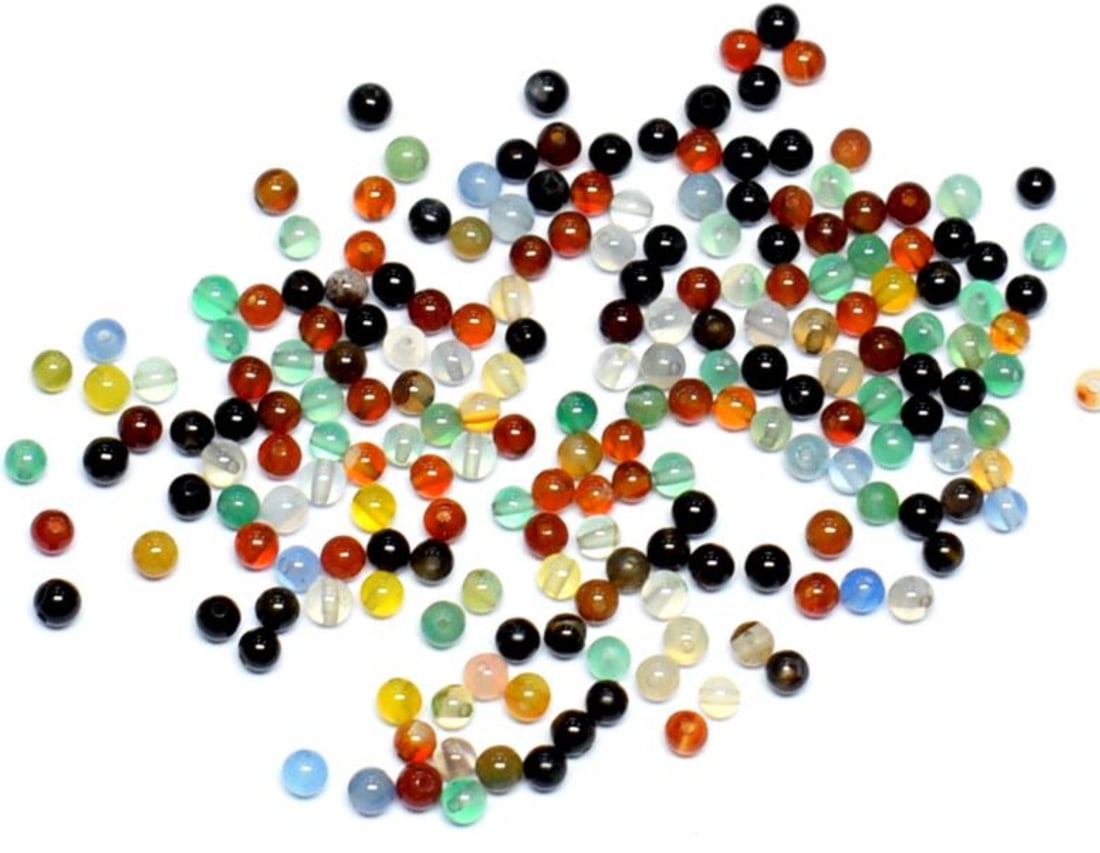 (180 PIECES) NATURAL MULTI DISCO BEADS ROUND 2 MM (1 of 1)