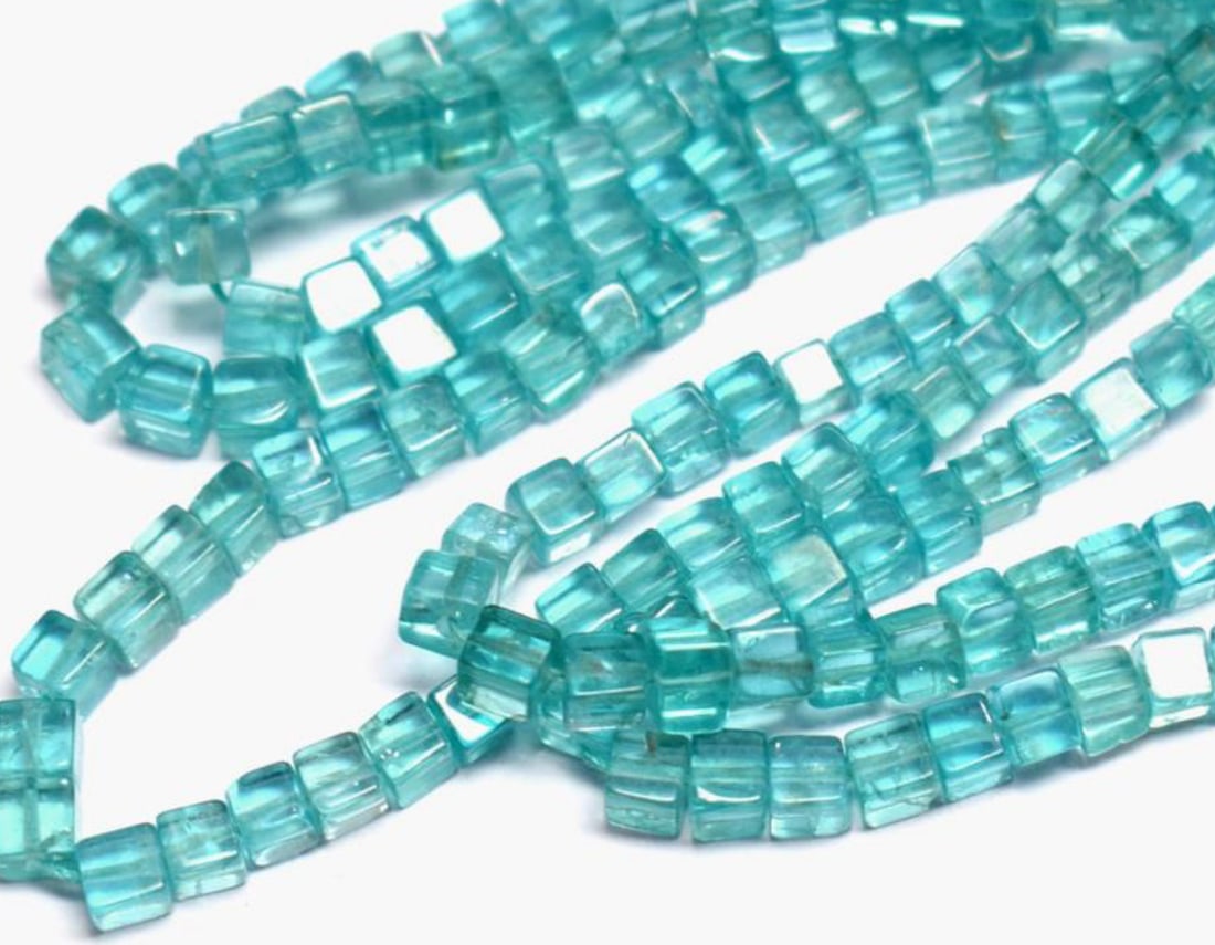16" STRAND NATURAL APATITE BEADS BOX 2 - 4 MM 1 LINE (1 of 2)