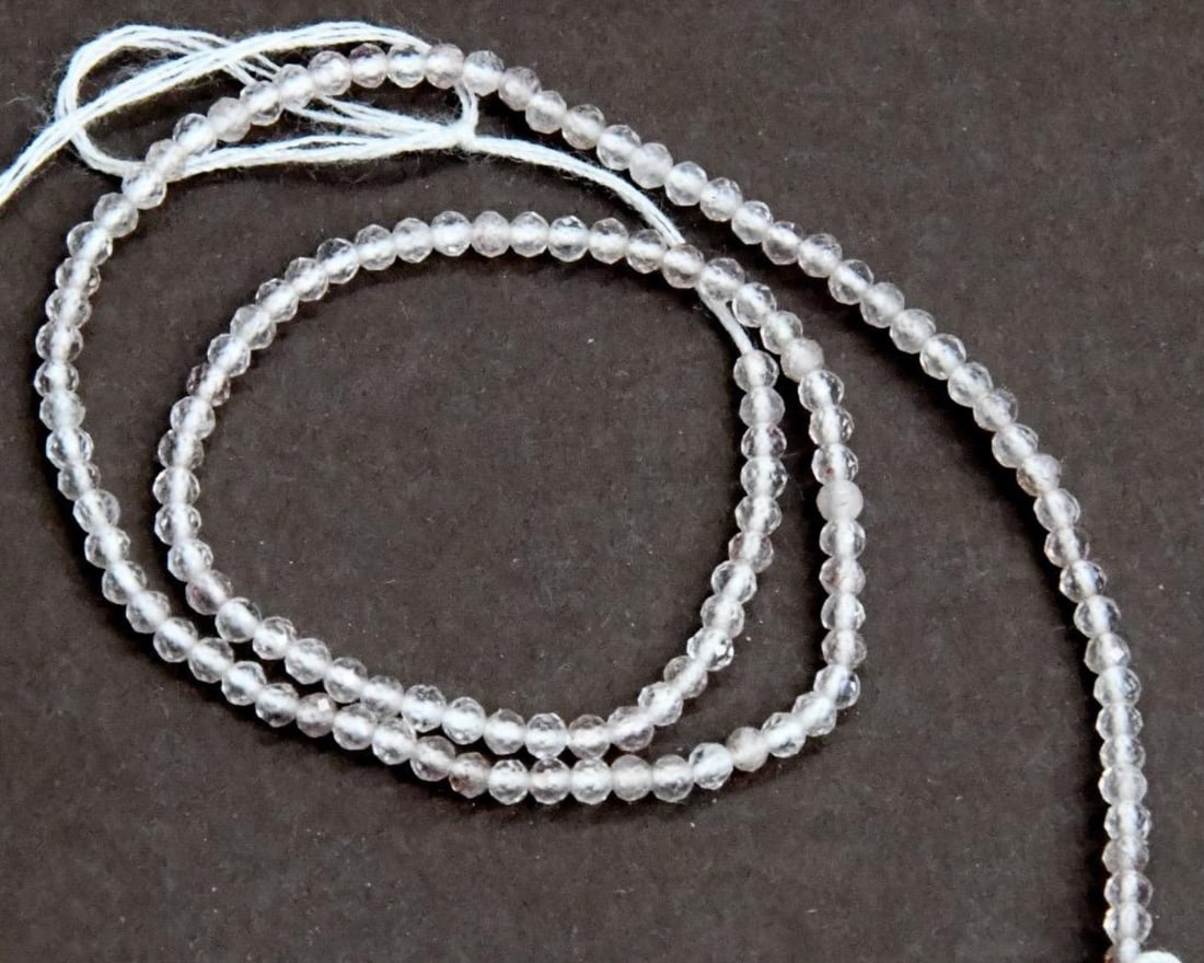 NATURAL STRAWBERRY QUARTZ BEADS ROUND 2 MM, 9.5" STRAND: These are natural, earth mined and hand crafted with precision. Stone: Strawberry Quartz, Stone Shape: Faceted Round, Stone Size: 2 mm, Weight: 7 carats. The photographs are generally enlarged to show