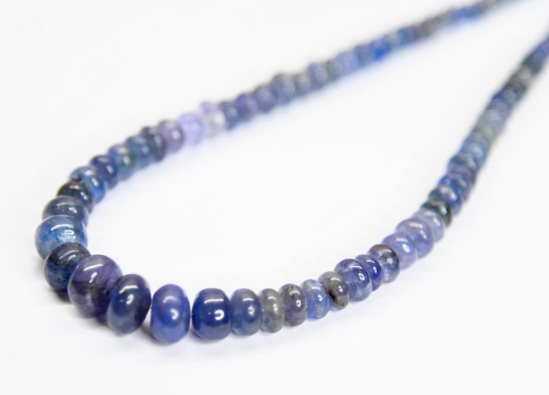 NATURAL TANZANITE BEADS RONDELLE 3.5 - 5 MM, 11" STRAND (1 of 2)
