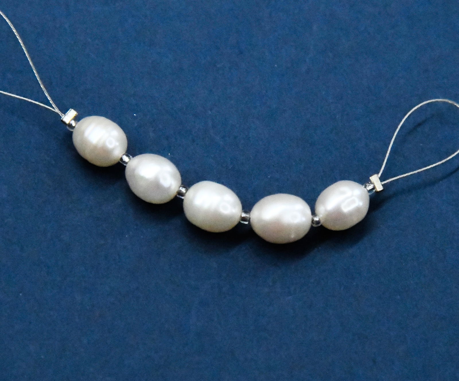 NATURAL FRESH WATER PEARLS BRIOLETTE 6X7 - 7X8 MM 5 PCS (1 of 1)