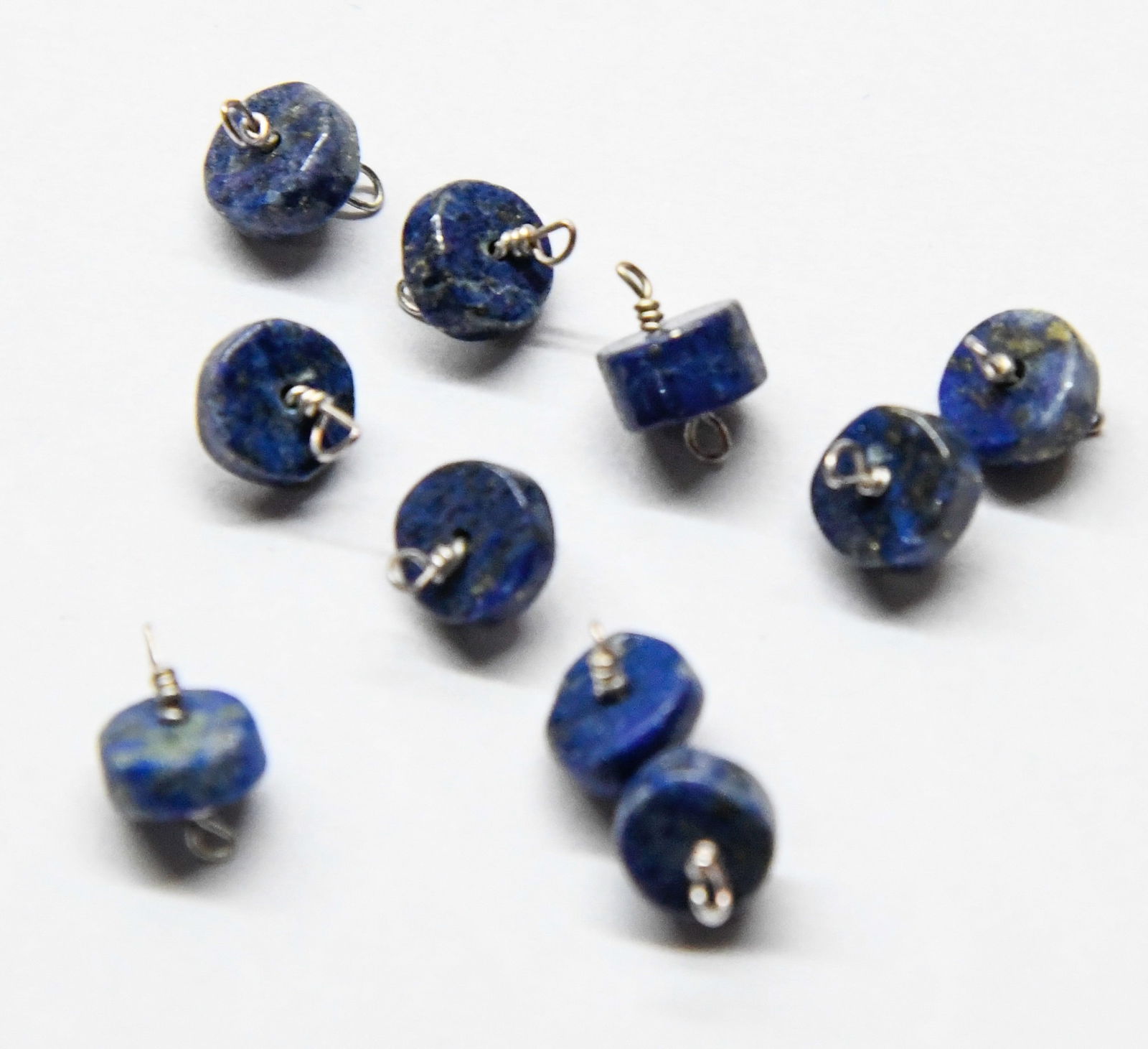 NATURAL LAPIS BEADS TYRE 6 - 6.5 MM, 10 PCS (1 of 1)