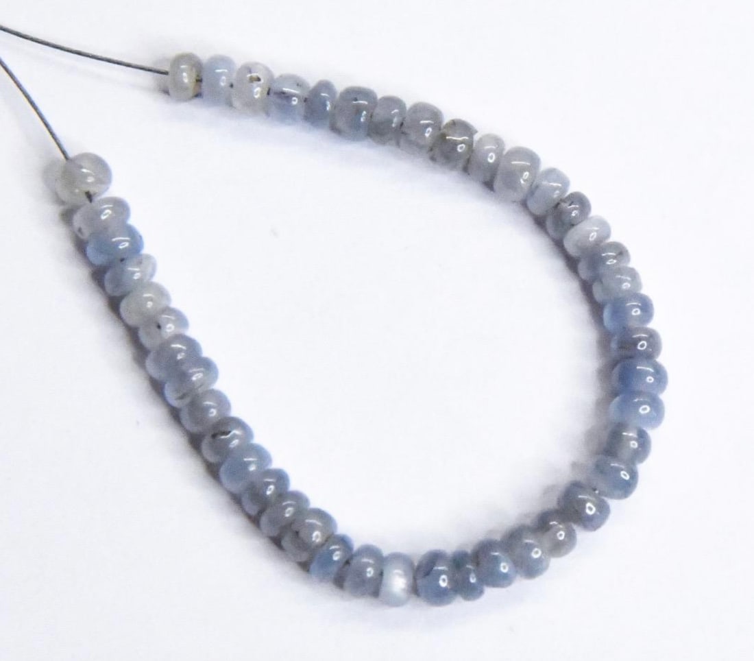NATURAL TANZANITE BEADS RONDELLE 3 MM, 45 PCS (1 of 2)
