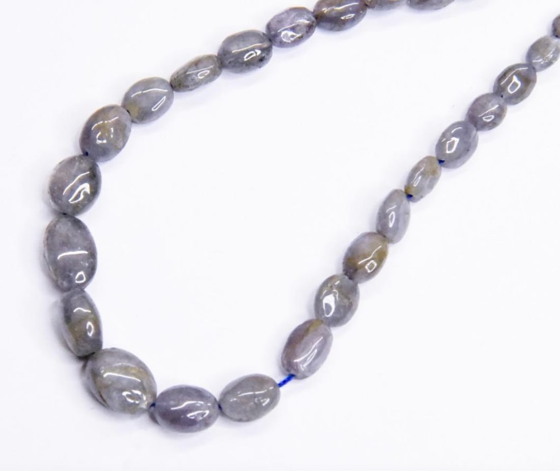 NATURAL TANZANITE BEADS OVAL 3X4 - 3X10 MM, 12" STRAND (1 of 1)