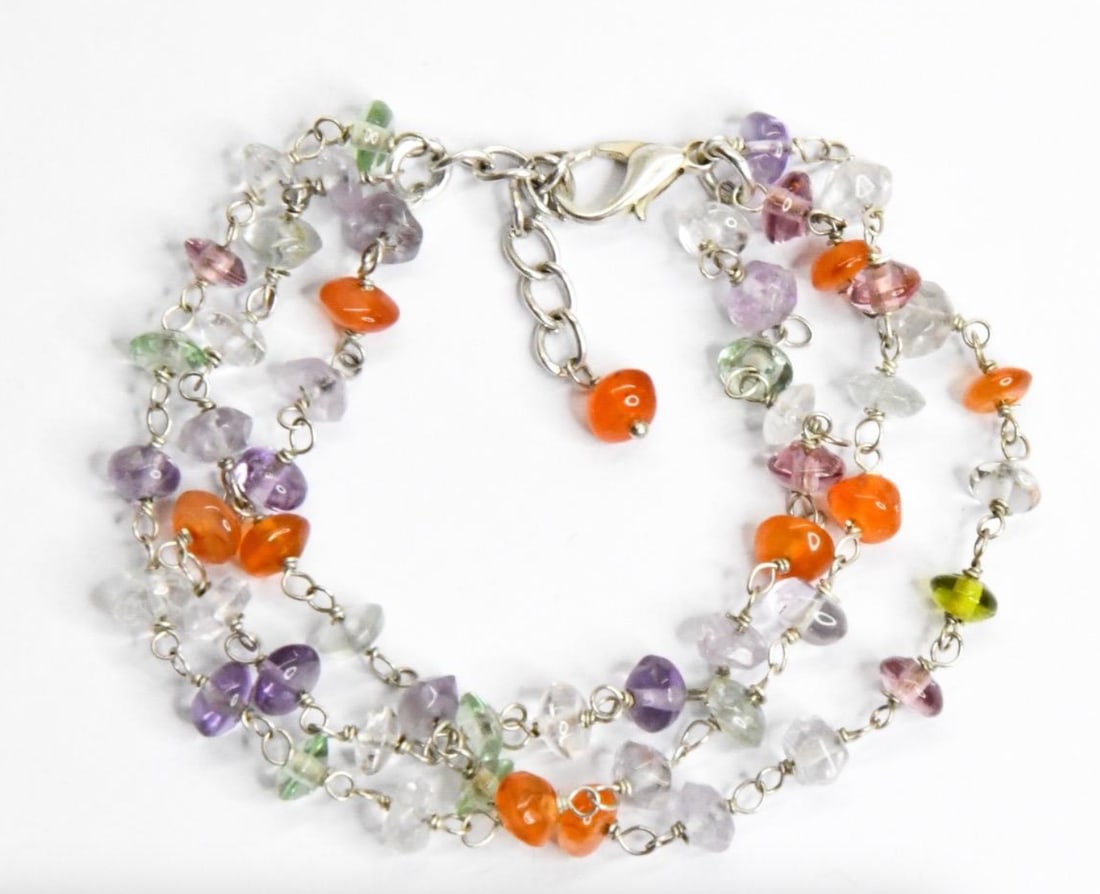 6.5 - 7.5" BRACELET NATURAL MULTI TOURMALINE BEADS RONDELLE: Multi-tourmaline is thought to balance and harmonize energies within the body and environment, promoting a sense of equilibrium. These are natural, earth mined and hand crafted with precision. Stone: