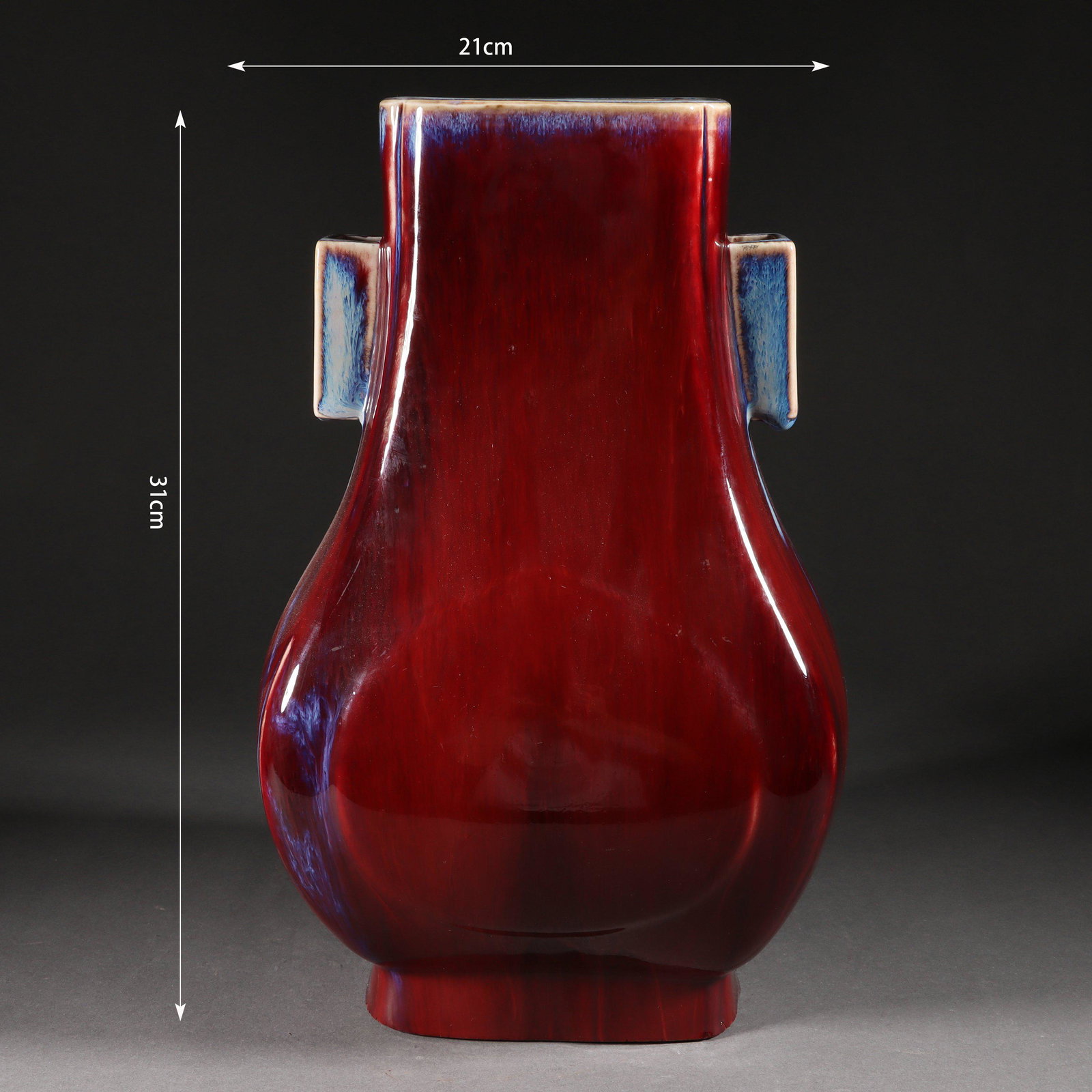 Flambe-Glaze Pierced Vessel (1 of 9)