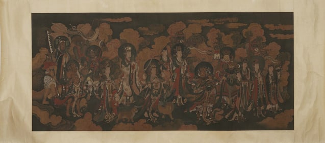 Anonymous painting of immortals on silk