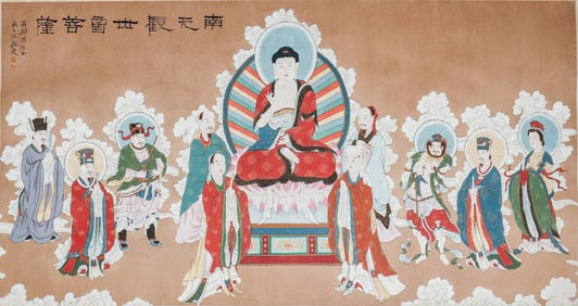 Buddha statue by Zhang Daqian