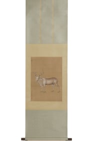 Deer on Silk by Castiglione