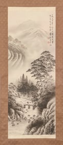 Fu Baoshi's Landscape and Figures