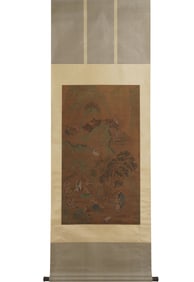 Qiu Ying Silk Landscape and Figures