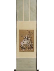 Ding Guanpeng's Birthday Painting on Silk