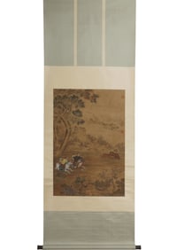 Hunting on Silk by Lang Shining