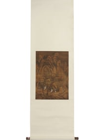 Anonymous silk landscape and figures