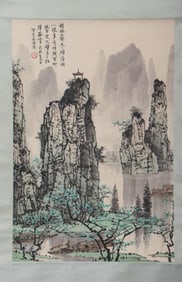 White snow stone landscape