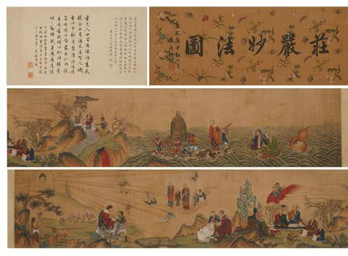 Ding Yunpeng's Buddhist Stories on Silk