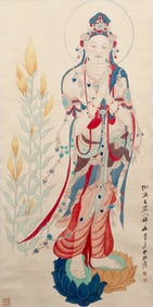 Buddha statue by Zhang Daqian
