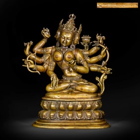 Alloy copper statue of Vajrabhairava