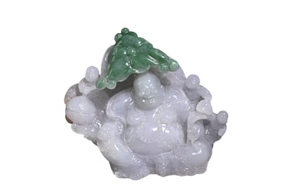 Jade Maitreya Buddha Stationery Figurine