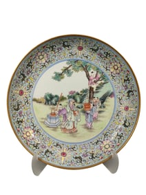 Pastel Figure Plate