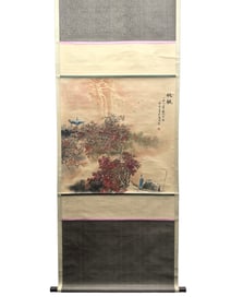 Fine landscape and figure paintings on paper