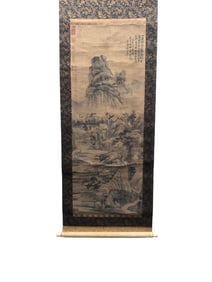 Fine landscape and figure paintings on paper