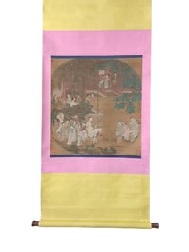 Fine silk figure painting