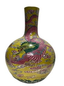 Yellow ground dragon pattern celestial globe