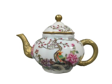 Melon-shaped Flower and Bird Pot