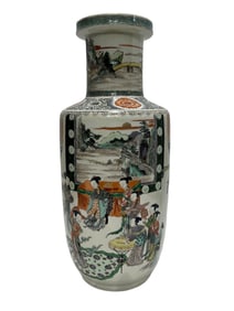 Colorful Ladies' Picture Mallet Vase