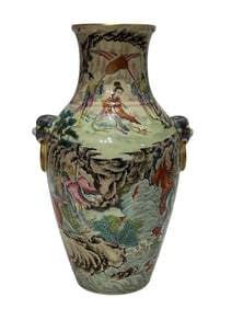 Pastel-colored figure vase with animal ears