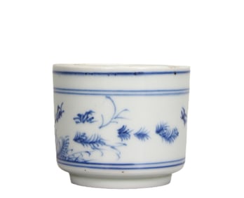 Blue and White Flower Poetry Incense Burner