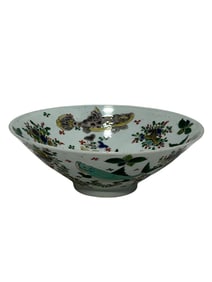 Colorful fish and algae pattern bowl