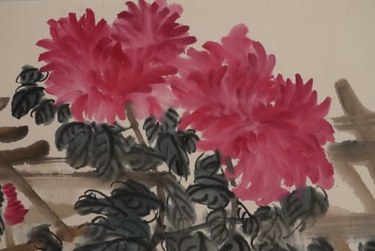 Wu Changshuo's Flower Hanging Scroll