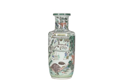 Colorful mallet bottle with poems and inscriptions on farming and weaving