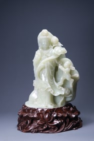 Hetian jade "Guanyin" ornaments