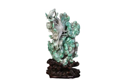 Jadeite Flower, Bird and Mountain Ornaments