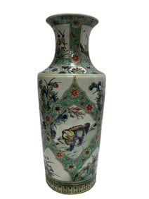 Colorful window flower figure Guanyin bottle-