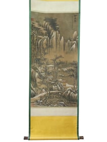 Fine silk landscape painting